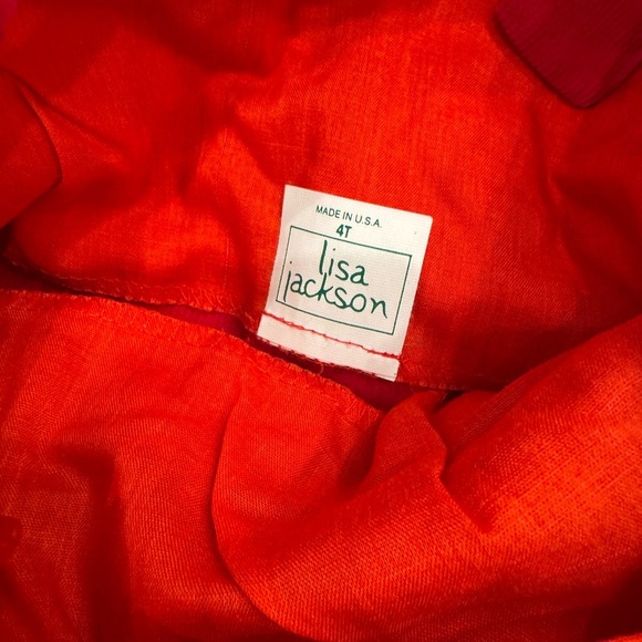 Vintage Girl’s Corduroy Red Flower Appliqué Overall Jumpsuit Romper - Picture 2 of 7